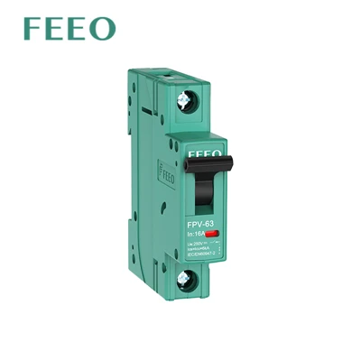 Teastas TUV DC 20A Breaker Mini Cuarda 1p 6-63A PV PV MCB